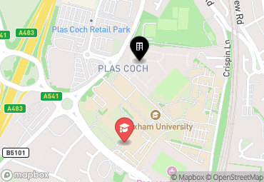 Closest campuses from Wrexham Village