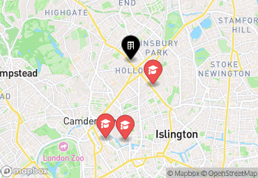 Closest campuses from AXO Islington