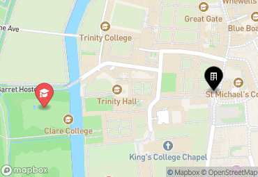 Closest campuses from Gonville & Caius College