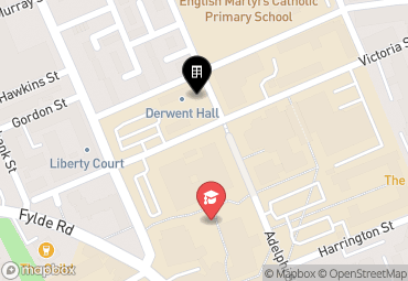 Closest campuses from Derwent Hall