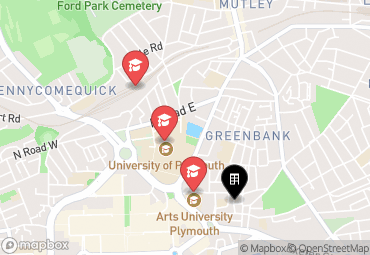 Closest campuses from Frobisher House