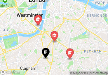 Closest campuses from Glassyard Building