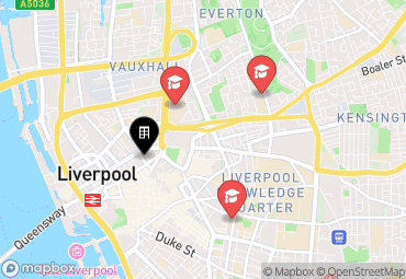 Closest campuses from Vita Student Liverpool - Crosshall St.