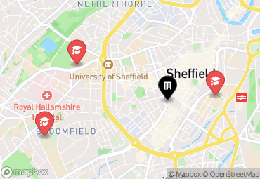 Closest campuses from Vita Student Sheffield - Telephone House