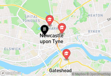 Closest campuses from Vita Student Newcastle - Strawberry Place