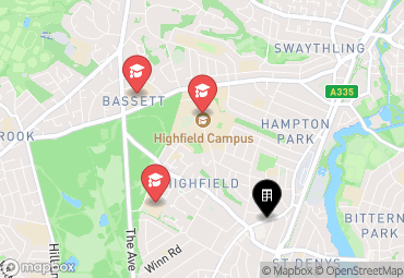 Closest campuses from Vita Student Southampton - Portswood House