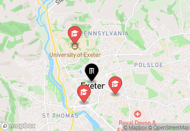 Closest campuses from Vita Student Exeter - Portland House