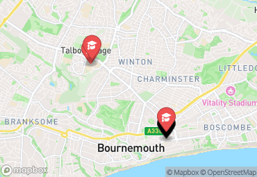 Closest campuses from Lulworth Student Accommodation