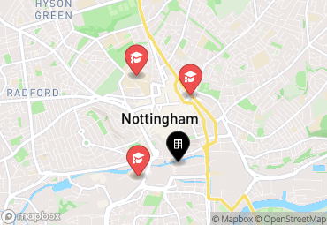 Closest campuses from Vita Student Nottingham - Station Street