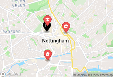 Closest campuses from IconInc @ Roomzzz - Nottingham City