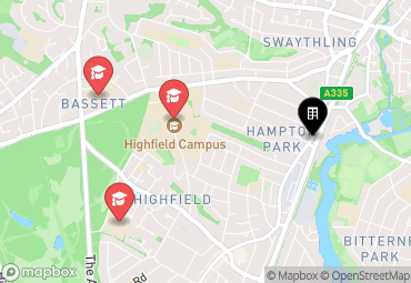 Closest campuses from Stanley Studios - Southampton