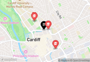 Closest campuses from Vita Student Cardiff - Park Place