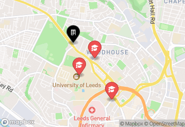 Closest campuses from Woodhouse Flats