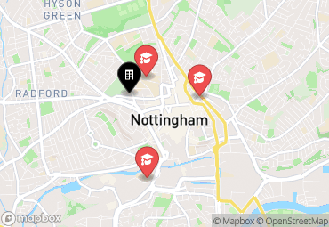 Closest campuses from Study Inn Nottingham - Triumph House