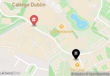 Closest campuses from UCD Village Centre Studios