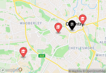 Closest campuses from Vita Student Coventry - Copper Towers