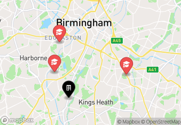 Closest campuses from Pershore Junction