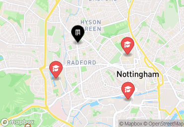 Closest campuses from Radford House