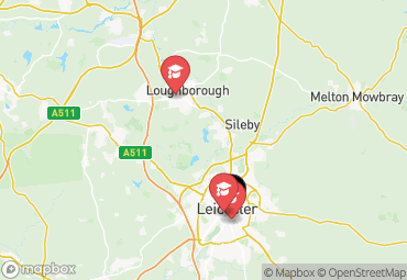 Closest campuses from 12-16 De Montfort Street